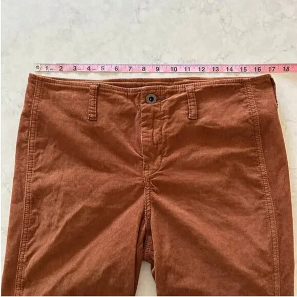 Free People Corduroy Flare Leg Pants Size 31, Rust color - Picture 6 of 12